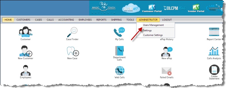 V11 - User Management navigation