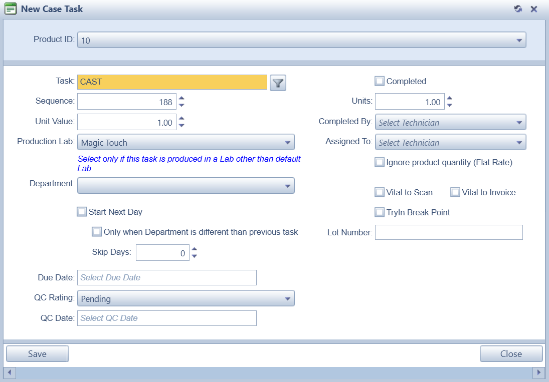 V15 - case tab - tasks - add task