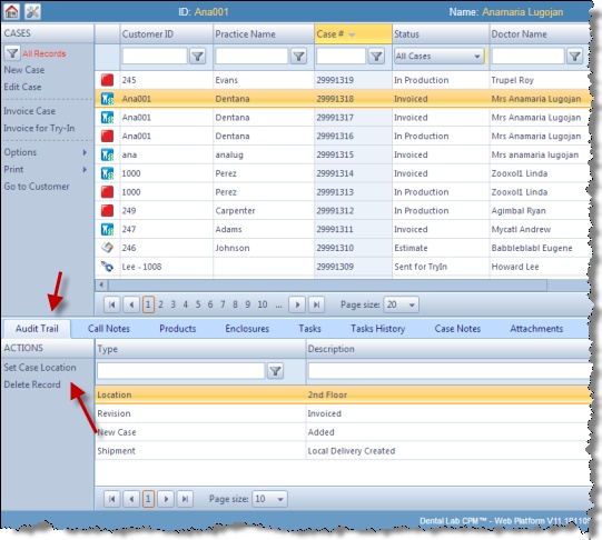 V11 - Set case location option