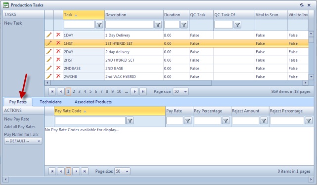 V11 - PT - Production Tasks - Pay rates