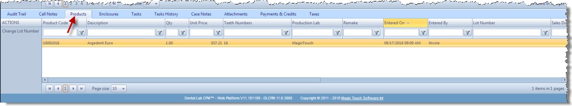 V11 - case tab - products