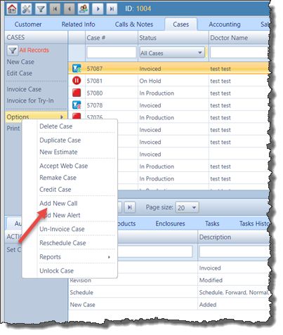 V12 - add new call on cases