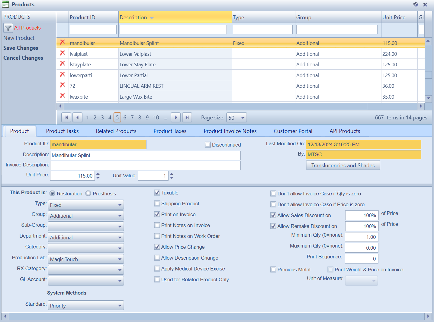 V15 - PT - Products form