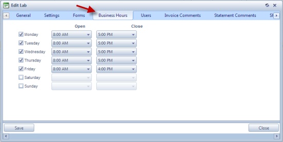 V11 - LL - Lab - business hours