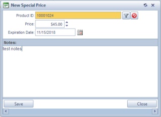 V11 - Cust_S_Special Prices_Add record