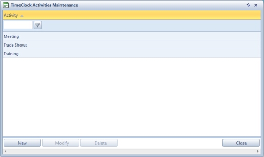 V11 - Miscellaneous- TimeClock Activities