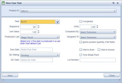 V12 - case tab - tasks - add task