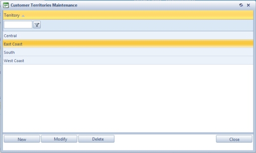 V11 - CRM- Customers - Territories