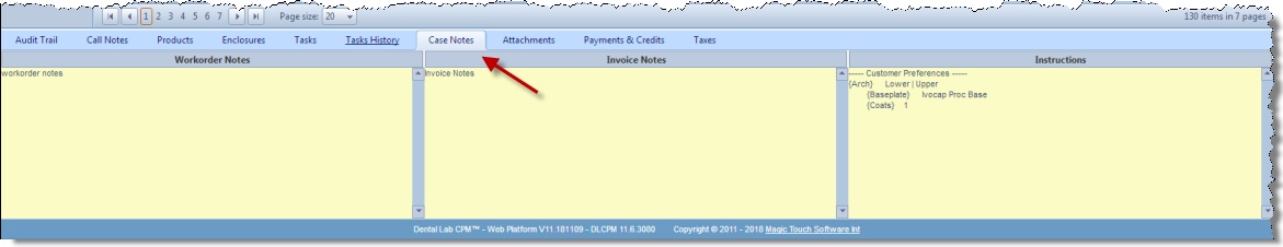 V11 - case tab - case notes