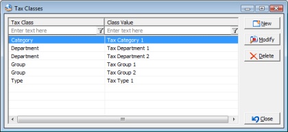 V12 - Accounting - Tax Integration - Tax Classes