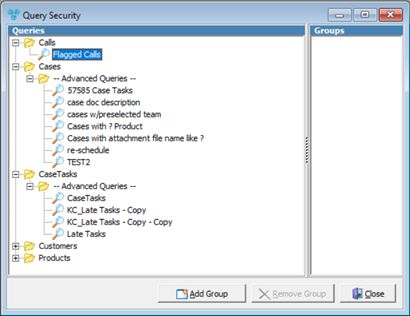 V12 - Query Security - form