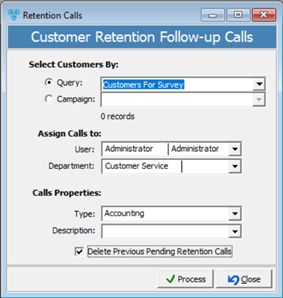 V12 - Retention Calls - form