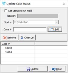 V12 - Batch Processing - Update Case Status - form