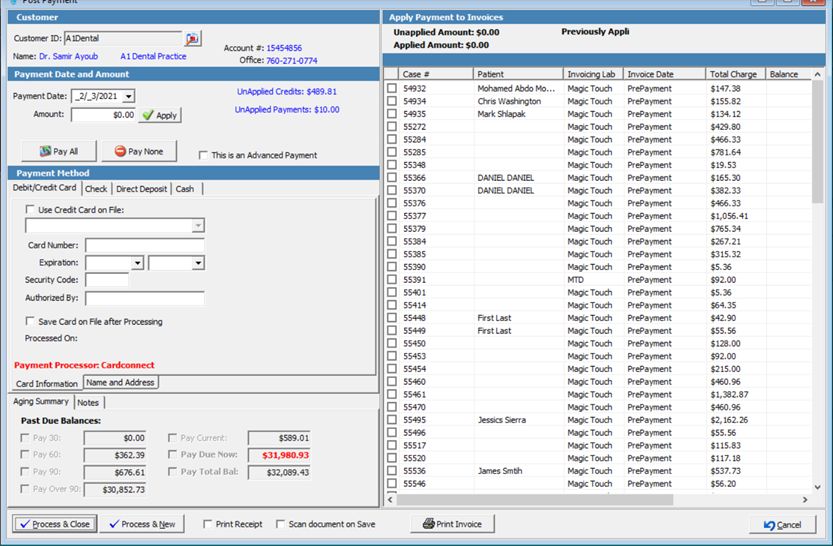 V12 - Post Pre Payment form