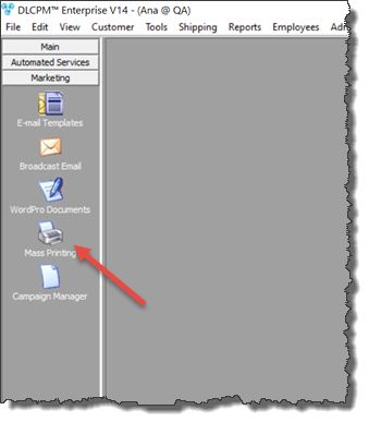 V12 - Mass printing - navigation