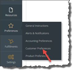 Customer Preferences - navigation