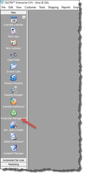 V14 - Production Management - navigation 1