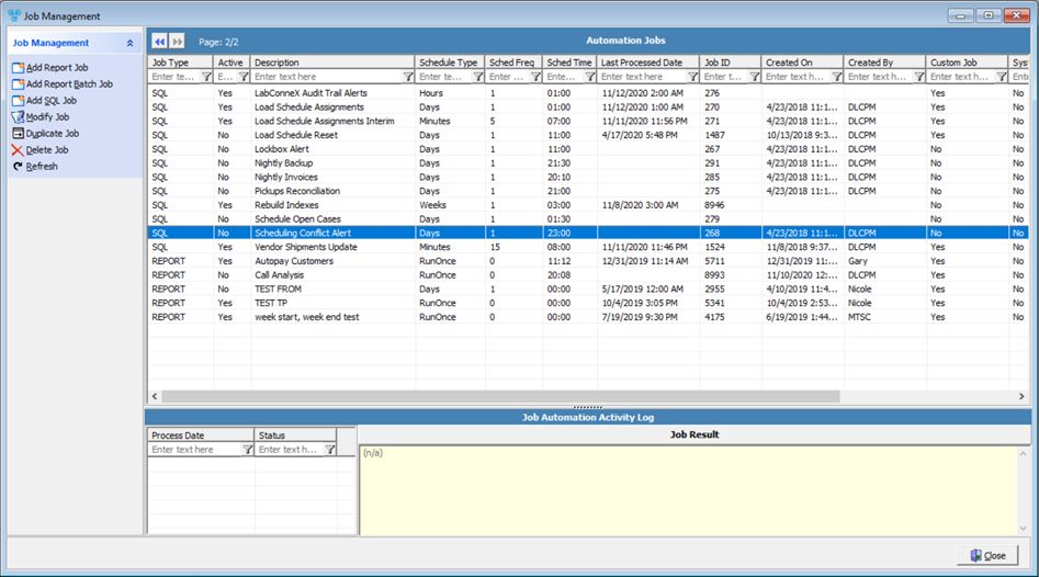 V12 - Job Management - Scheduling Conflict Alert