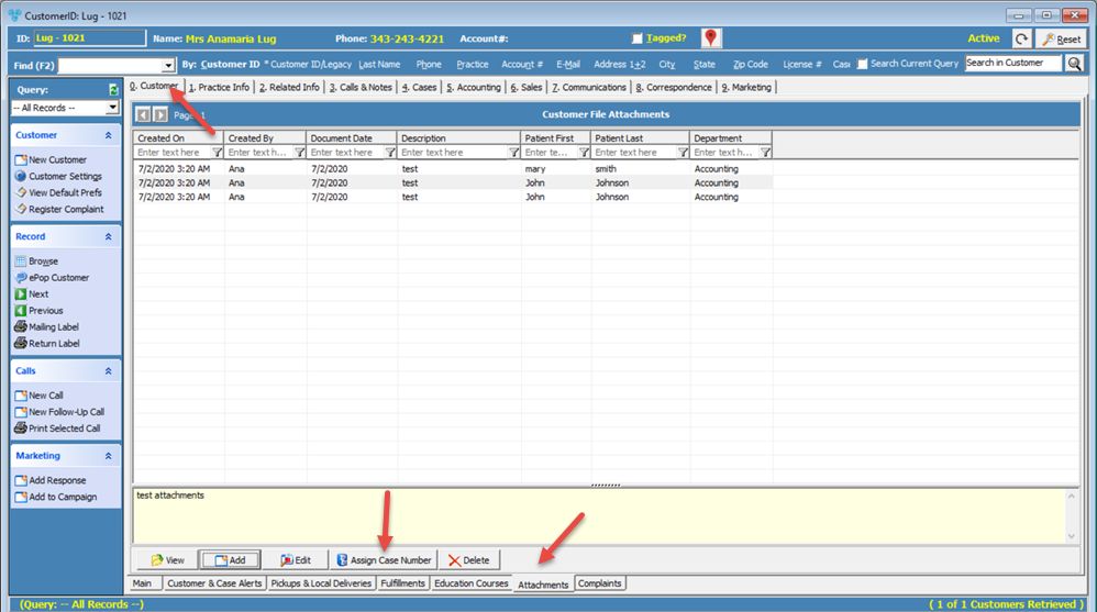 V12 - Assign Case Number to an attachment - Customer form