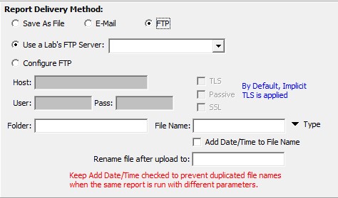 V15 - Job Management - Add Advanced Export Job - FTP
