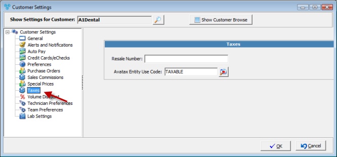 V12 - Accounting - Tax Integration - cust settings - avalara