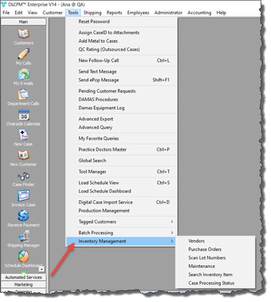 V12 - Inventory - navigation