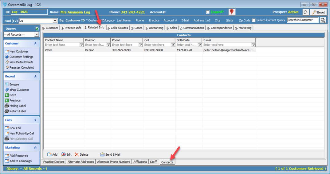 V12 - Related Info - Contacts