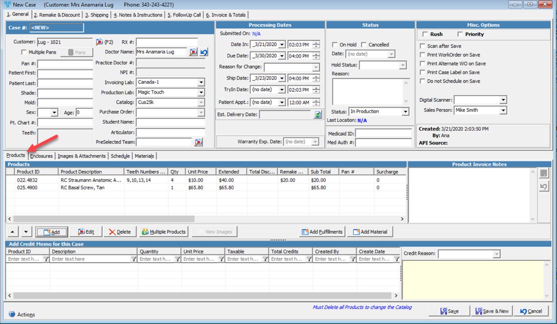 V12 - single product - products added