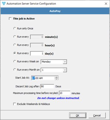 V12 - Automation Server - Auto pay