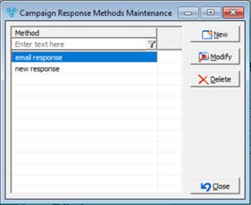 V12 - Campaigns - Response Methods