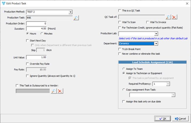 V12 - Products and Tasks Lists - Products - Product Tasks - Edit Task form