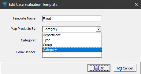 V14 - Case Evaluation Template - edit template - MapProductsBy Expanded