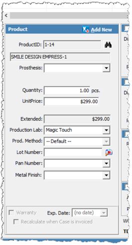 V12 - multiple products - fields