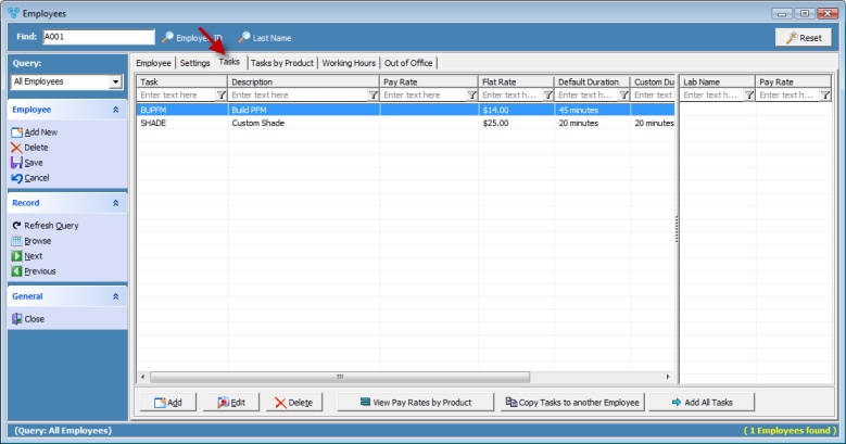 V12 - Employees - Tasks tab