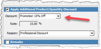 V12 - additional discount - percentage