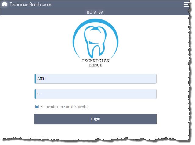 TB - Login form