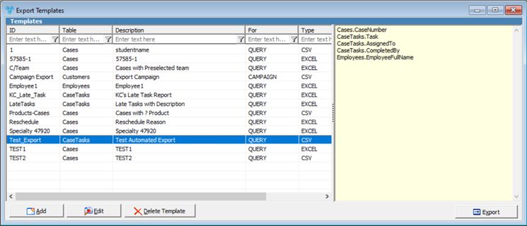 V12 - Export Customer - form