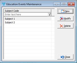 V14 - Education - subject Codes