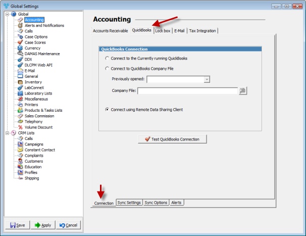 V12 - Accounting - Quick Books - Connection