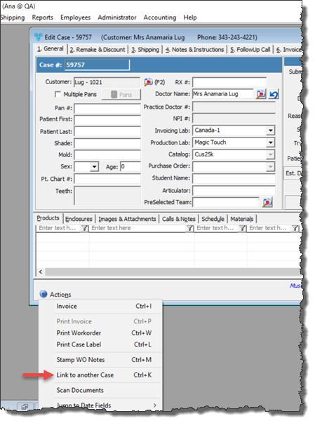 V12 - Action - Link Case to another Case