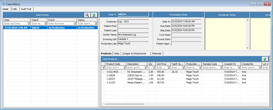 V15 - Case History - form